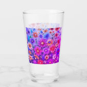 Farbenfrohe wilde Blume #46 Glas (Rückseite)