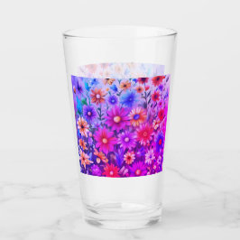 Farbenfrohe wilde Blume #46 Glas