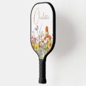 Farbenfrohe wilde Blume Botanischer Name Pickleball Schläger (Links)
