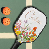 Farbenfrohe wilde Blume Botanischer Name Pickleball Schläger