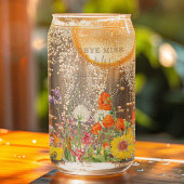 Farbenfrohe Wilde Blume Country Floral Auf Wieders Dosenglas