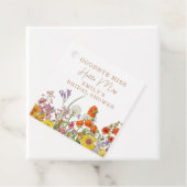 Farbenfrohe Wilde Blume Country Floral Auf Wieders Geschenkanhänger (Beispiel)