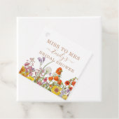 Farbenfrohe wilde Blume Country Floral Miss zu Fra Geschenkanhänger (Beispiel)