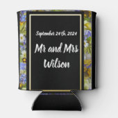 Farbenfrohe Wilde Blume Hochzeit Dosenkühler (Rückseite)