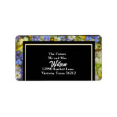 Farbenfrohe Wilde Blume Hochzeit Rücksendeadresse Adressaufkleber (Vorne)