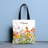 Farbenfrohe Wilde Blume Hübsch Girl Personalisiert