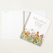 Farbenfrohe wilde Blume Personalisierte Hochzeit Planer (Anzeige)
