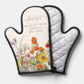 Farbenfrohe wilde Blume verpassen Frau Brautparty Ofenhandschuh (Vorderseite/Rückseite)