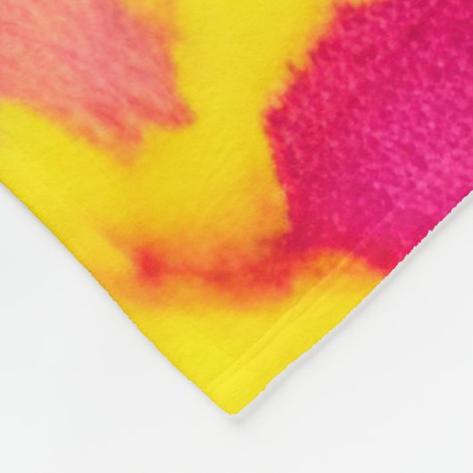 Farbenfrohe wilde Cheetah Tye Dye Muster Fleecedecke (Ecke)