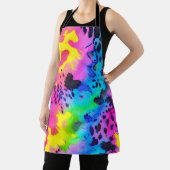 Farbenfrohe wilde Cheetah Tye Dye Muster Schürze (InSitu)