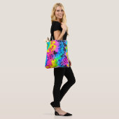 Farbenfrohe wilde Cheetah Tye Dye Muster Tasche (Am Model)