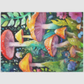 Farbenfrohe wilde PilzeGewebepapier Seidenpapier (Vorderseite)