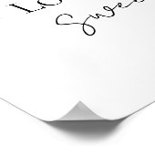 Farbenfrohe Wildflow Brautparty Liebe ist süße Zei Poster (Ecke)