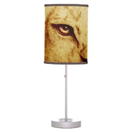 Farbenfrohe Wildtiere - Löwe, Tischlampe