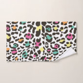 Farbenfrohe Wildtiere & tropische Blätter Badhandtuch Set (Handtuch)