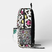 Farbenfrohe Wildtiere & tropische Blätter Bedruckter Rucksack (Rechts)