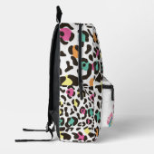 Farbenfrohe Wildtiere & tropische Blätter Bedruckter Rucksack (Links)