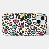 Farbenfrohe Wildtiere & tropische Blätter Case-Mate iPhone Hülle (Rückseite (Horizontal))