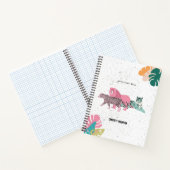 Farbenfrohe Wildtiere & tropische Blätter Notizblock (Innenseite)