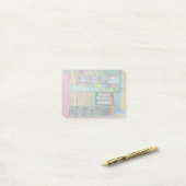 Farbenfrohe Willkommensinsel Zeichen Karibik Post-it Klebezettel (Auf Schreibtisch)