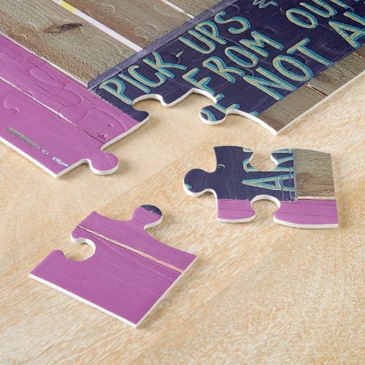 Farbenfrohe Willkommensinsel Zeichen Karibik Puzzle (Seite)