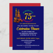 Farbenfrohe WINDRUSH GENERATION 75 Jahre Jubiläum Einladung (Vorne/Hinten)