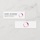 Farbenfrohe Wine Stain Mini Visitenkarte (Vorne/Hinten)