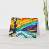 Farbenfrohe Winterlandschaft (Vorderseite)