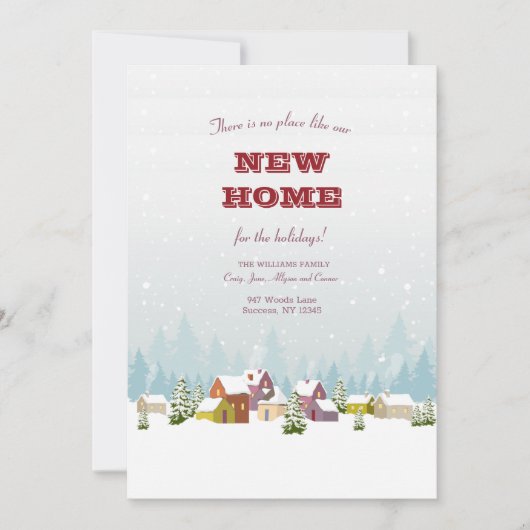 Farbenfrohe Winterlandschaft Ankündigung (Vorderseite)