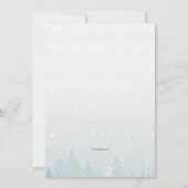 Farbenfrohe Winterlandschaft Ankündigung (Rückseite)