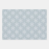 Farbenfrohe Winterschneeflocken Geschenkpapier Set (Vorderseite 3)