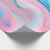 Farbenfrohe Wirbel aus abstraktem Marmor Geschenkpapier (Ecke)