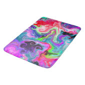 Farbenfrohe Wirbel Badematte (Schrägansicht)