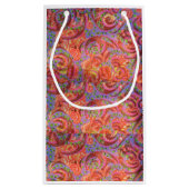 Farbenfrohe Wirbel Geschenktasche Kleine Geschenktüte (Rückseite)