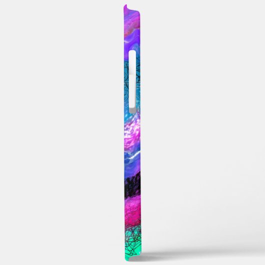 Farbenfrohe Wirbel Marmorflüssiges Kunstwerk Abstr Case-Mate iPhone Hülle (Rückseite / Links)