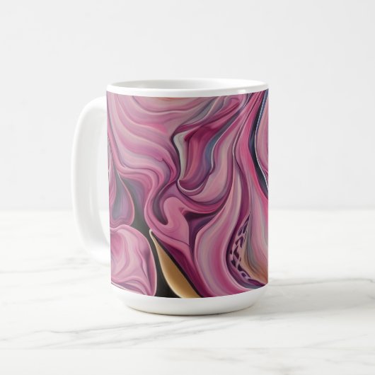 Farbenfrohe Wirbel Tasse (Vorderseite Links)