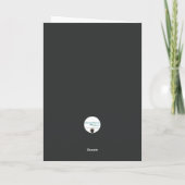 Farbenfrohe Wirbel und Whirlpools Black Cat Card Karte (Rückseite)