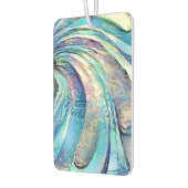 Farbenfrohe, wirbelnde Blätter exotischer Blume Autolufterfrischer (Links)