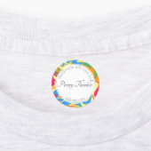 Farbenfrohe, wirbelnde Farbe Etiketten (Befestigt)