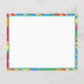 Farbenfrohe, wirbelnde Farbe Flyer (Hinten)