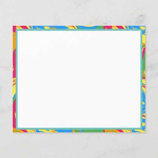 Farbenfrohe, wirbelnde Farbe Flyer (Hinten)