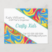 Farbenfrohe, wirbelnde Farbe Flyer (Vorne)