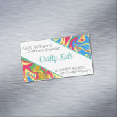 Farbenfrohe, wirbelnde Farbe Magnetische Visitenkarte (Beispiel)