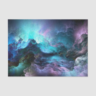 Farbenfrohe wirbelnde Wolken - Gewebepapier Seidenpapier
