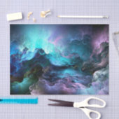 Farbenfrohe wirbelnde Wolken - Gewebepapier Seidenpapier (Handwerk)