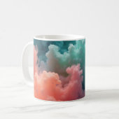 Farbenfrohe Wirbelwolken Kaffeetasse (Vorderseite Links)