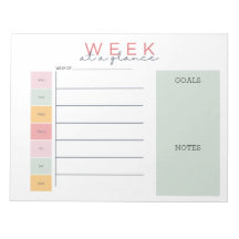 Farbenfrohe Woche auf einen Blick