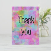 Farbenfrohe Wohnung Danke Karte (Stehend Vorderseite)