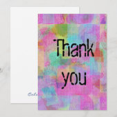 Farbenfrohe Wohnung Danke Karte (Vorne/Hinten)