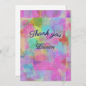 Farbenfrohe Wohnung Danke Karte (Vorne/Hinten)